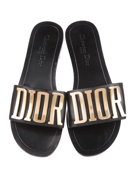 dior leather sandal|christian dior slippers women.